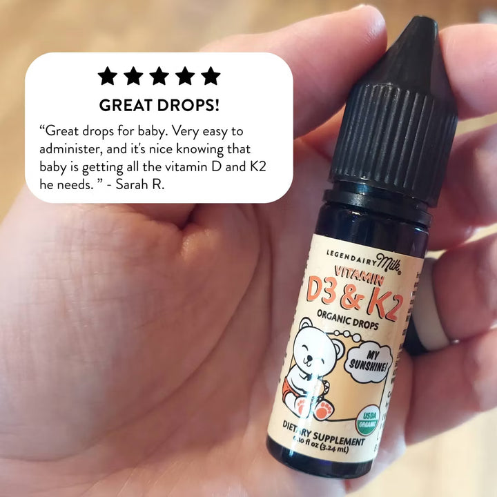 Legendairy Organic Baby and Toddler D3&K2 Drops