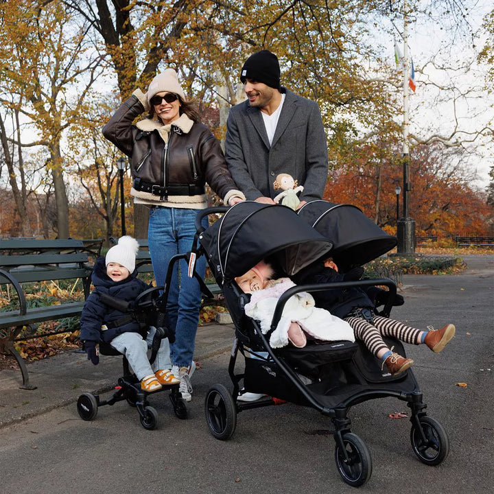 Valcobaby Slim Lightweight Twin Stroller - Licorice