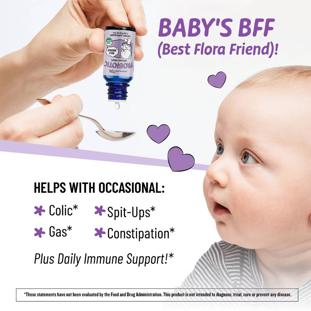 Legendairy Milk Organic Baby Probiotic Drops, Digestive Support for Infants - 0.34 fl oz
