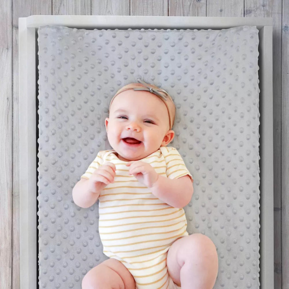 American Baby Company Minky Dot Contoured Changing Pad Cover