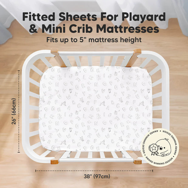 KeaBabies Isla Bamboo Mini Crib Sheets