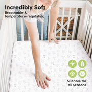 KeaBabies Isla Bamboo Mini Crib Sheets