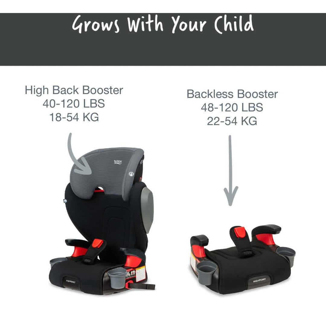britax booster seat with removable back Britax Highpoint Backless Belt-Positioning Booster Seat with Safewash – Baby Grand