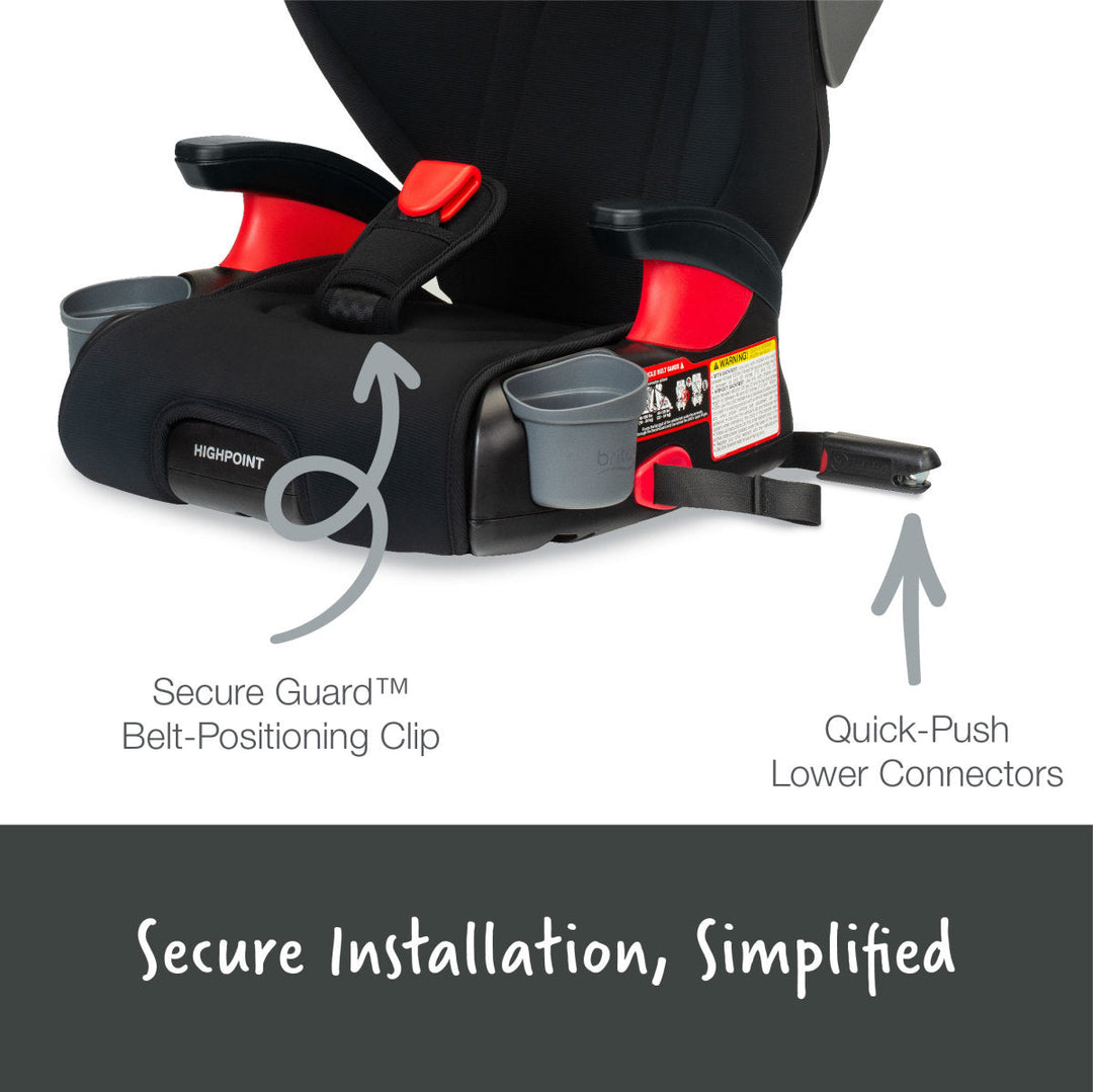 britax skyline belt-positioning booster seat Britax Highpoint Backless Belt-Positioning Booster Seat with Safewash – Baby Grand
