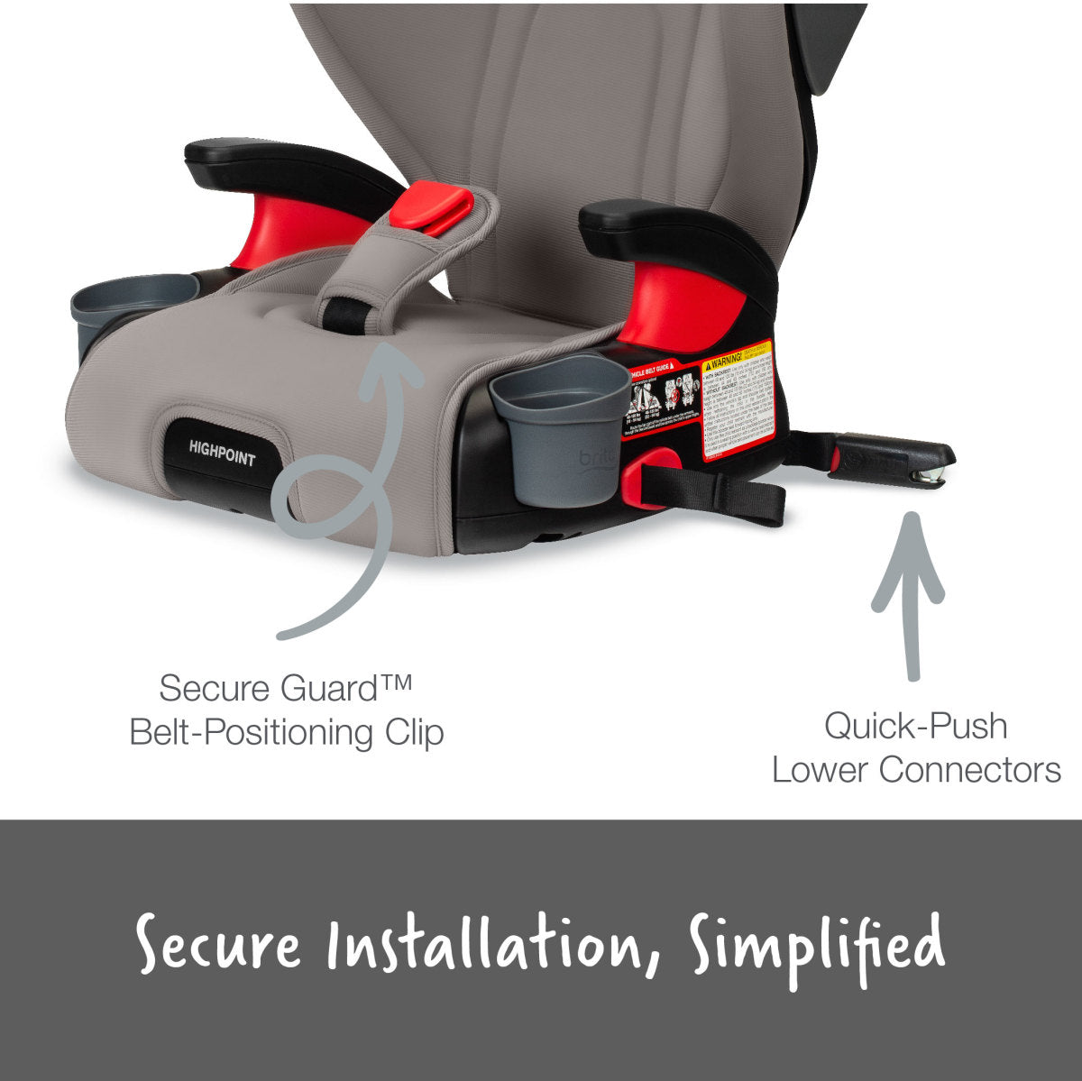 Britax Highpoint Backless Belt-Positioning Booster Seat with