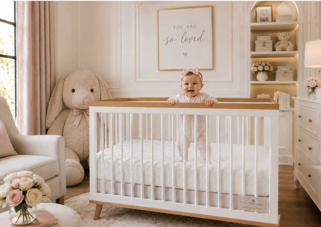 Moonlight Luxury Dreamer Crib Mattress w/ Breathable Cover