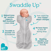 Swaddle Up Lux Bamboo - Cream NB