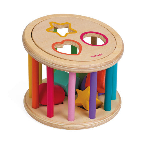 Janod I Wood Shape Sorter Drum