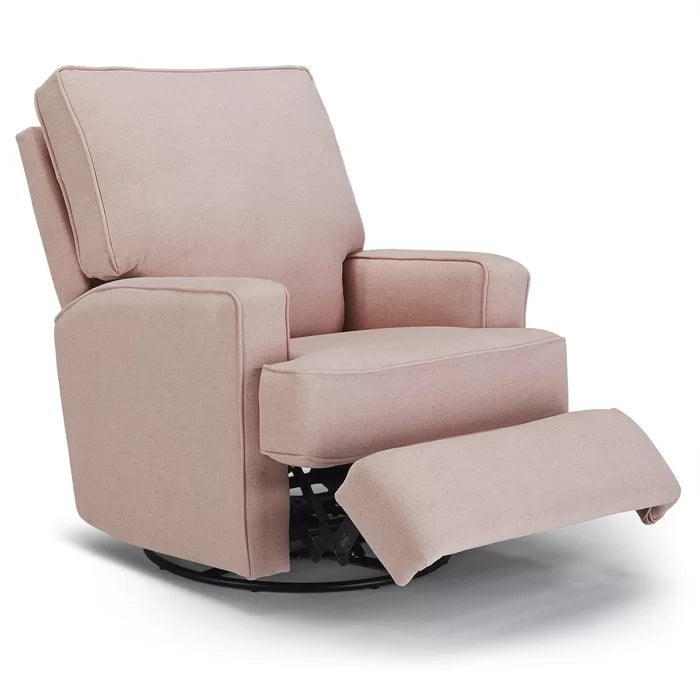 Best chairs custom kersey swivel glider best sale recliner in charcoal