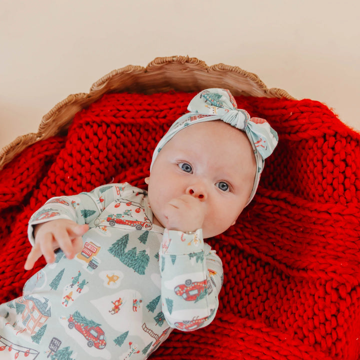 Copper Pearl Long Sleeve Body Suit - Snowy SLopes