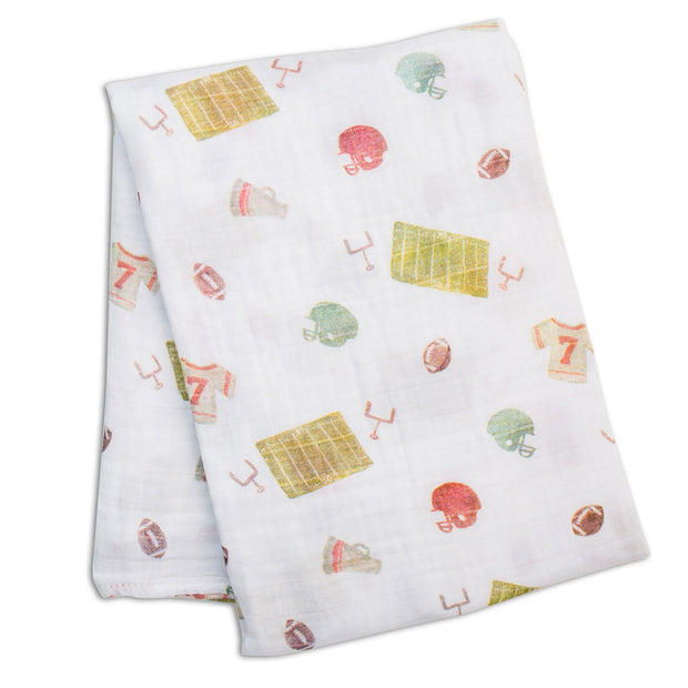 Lulujo Bamboo Swaddle - Football