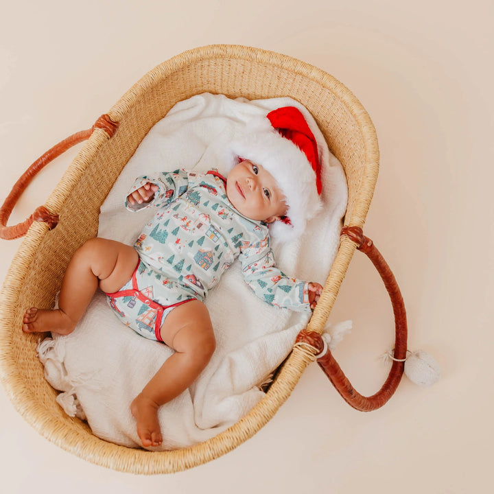 Copper Pearl Long SLeeve Body SUit Snowy slopes