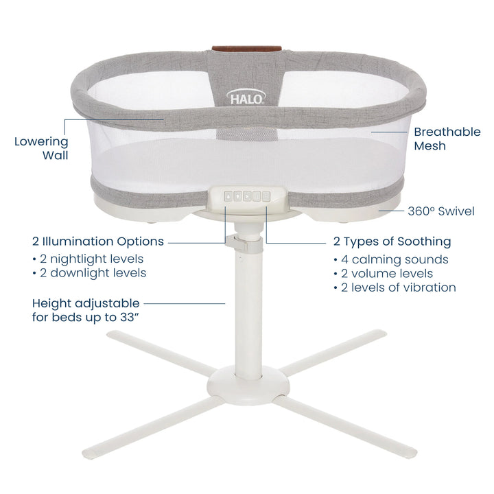 HALO BassiNest Swivel Sleeper Luxe Series