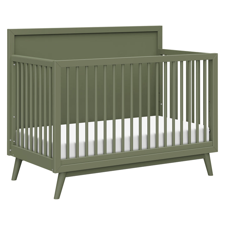 Babyletto Palma 4-in-1 Convertible Crib with Toddler Bed Conversion Kit - Olive
