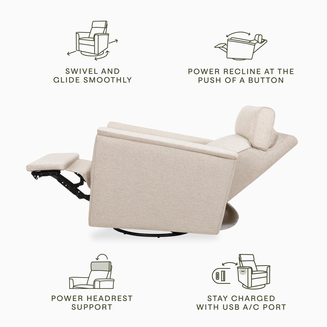 Namesake Willa Plus Power Glider Recliner w/Power Headrest