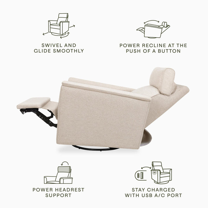 Namesake Willa Plus Power Glider Recliner w/Power Headrest