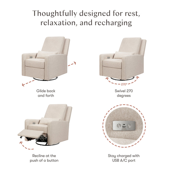 Babyletto Sigi Electronic Recliner and Glider with USB Port