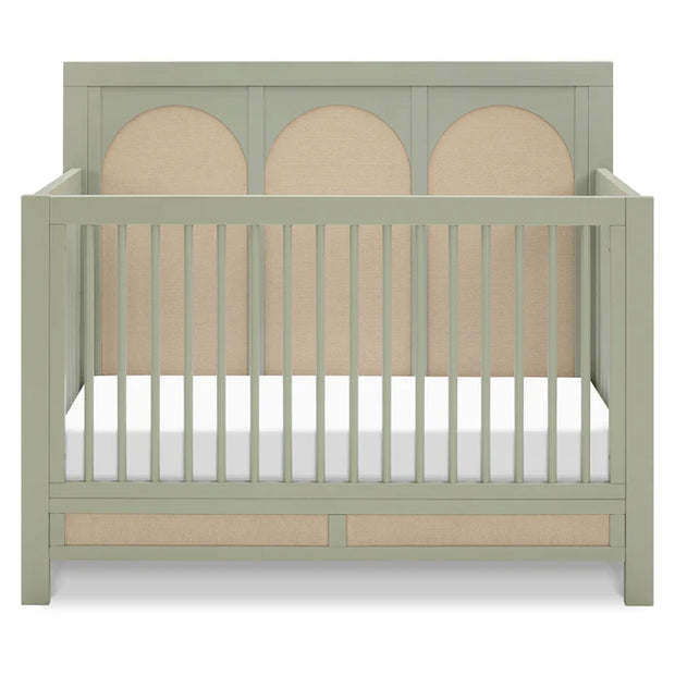 Namesake Eloise 4-in-1 Convertible Crib in French Sage and Performance Sand Eco-Weave