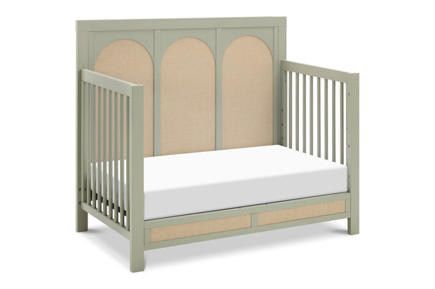 Namesake Eloise 4-in-1 Convertible Crib in French Sage and Performance Sand Eco-Weave