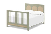 Namesake Eloise 4-in-1 Convertible Crib in French Sage and Performance Sand Eco-Weave