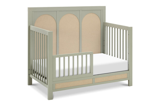 Namesake Eloise 4-in-1 Convertible Crib in French Sage and Performance Sand Eco-Weave