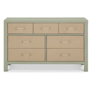 Namesake Eloise 7-Drawer Dresser in Sage and Performance Sand Eco-Weave