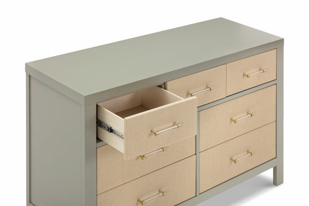 Namesake Eloise 7-Drawer Dresser in Sage and Performance Sand Eco-Weave