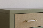 Namesake Eloise 7-Drawer Dresser in Sage and Performance Sand Eco-Weave