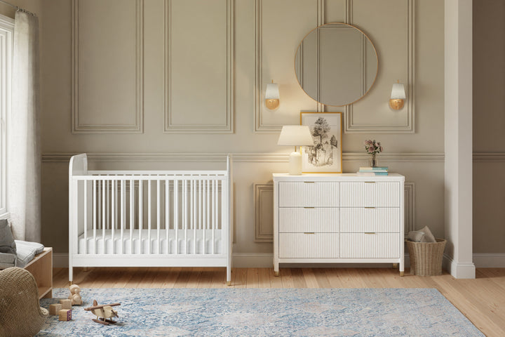 Namesake Brimsley Tambour Classic Crib & 6 Drawer Dresser