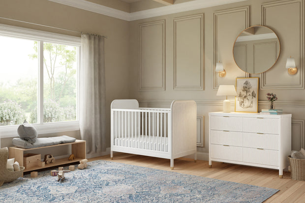 Namesake Brimsley Tambour Classic Crib & 6 Drawer Dresser