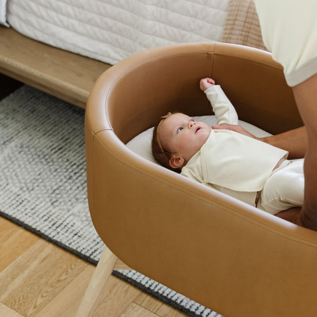 Babyletto GATHRE Hoop Bassinet - Camel