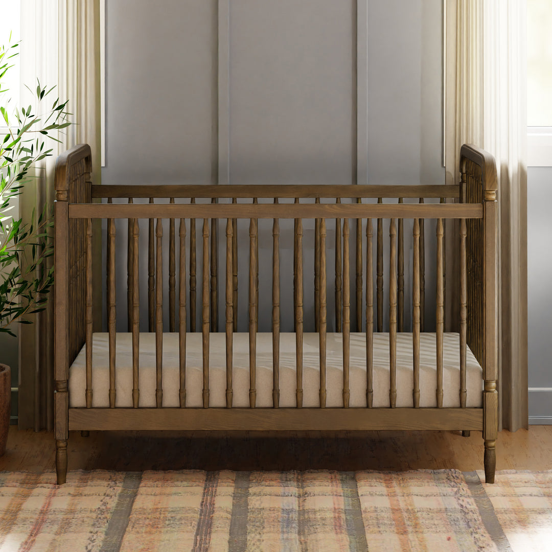 Namesake Liberty Crib and 6 Drawer Apothecary Dresser Set - Natural Walnut Namesake Liberty Crib and 6 Drawer Apothecary Dresser Set - Natural Walnut