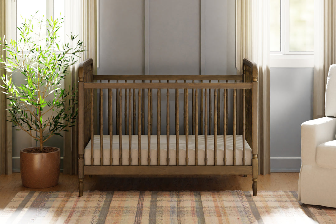 dark brown crib and dresser set Brown Nursery Furniture Sets
