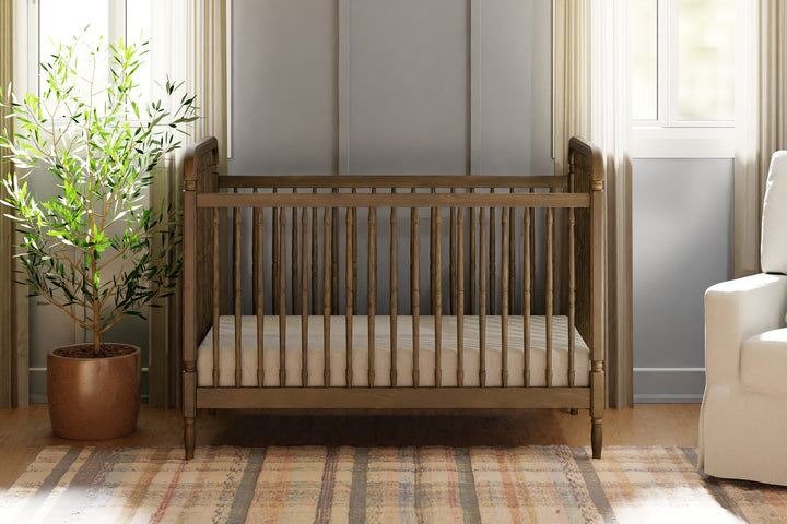 Namesake Liberty Crib and 6 Drawer Apothecary Dresser Set -  Natural Walnut