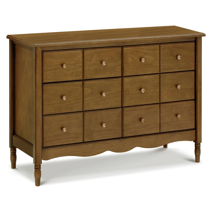 Namesake Liberty Crib and 6 Drawer Apothecary Dresser Set -  Natural Walnut