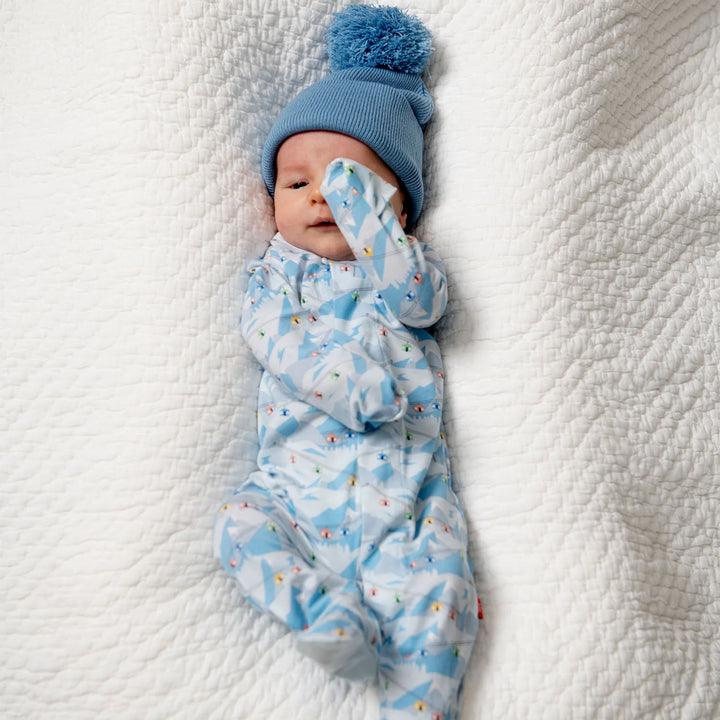 Magnetic Me Footie -Blue Apres Chic