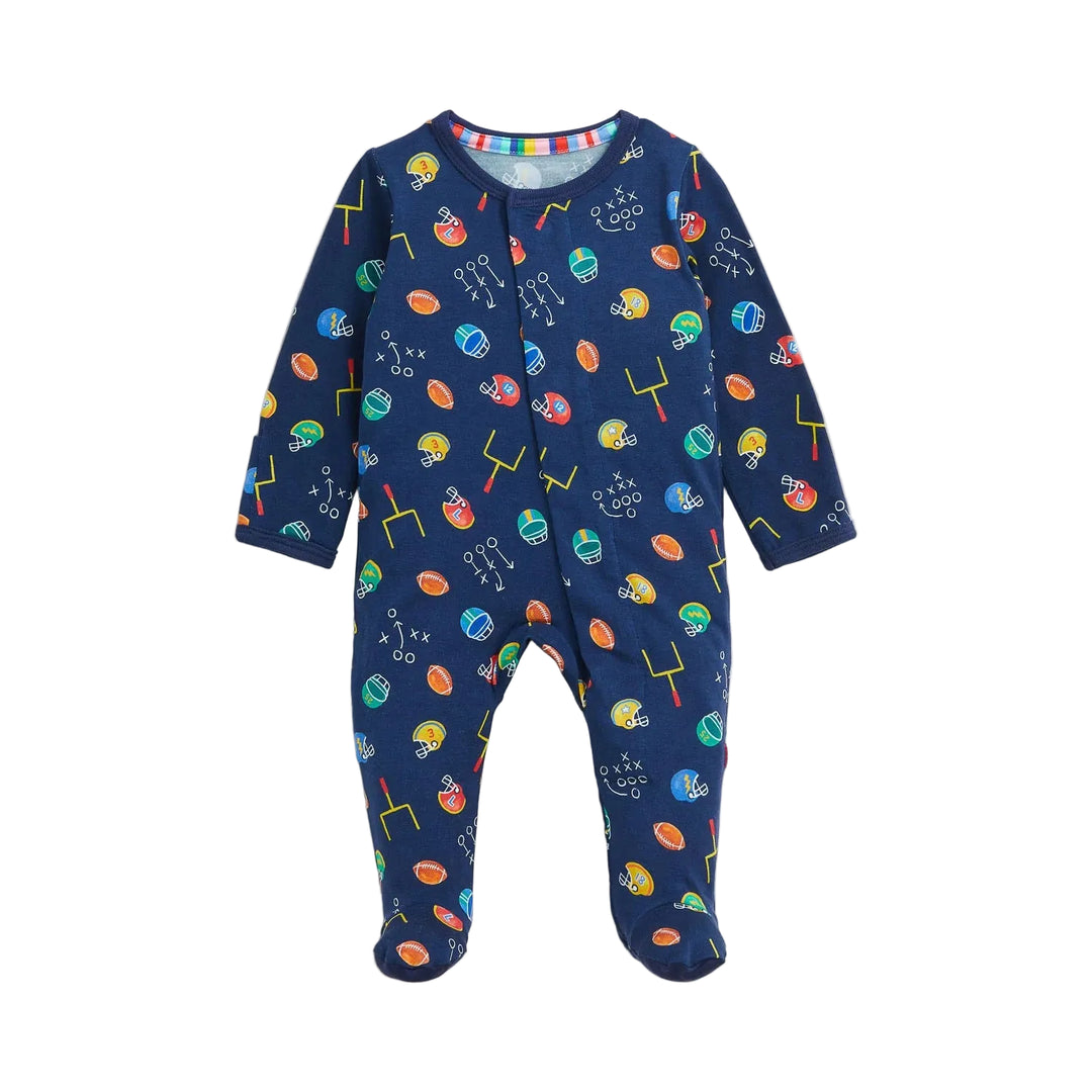 Magnetic One PIece Footie - First Down Fun
