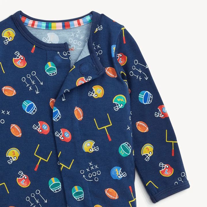 Magnetic One PIece Footie - First Down Fun