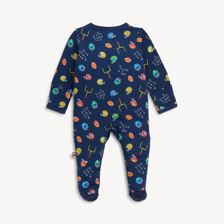 Magnetic One PIece Footie - First Down Fun