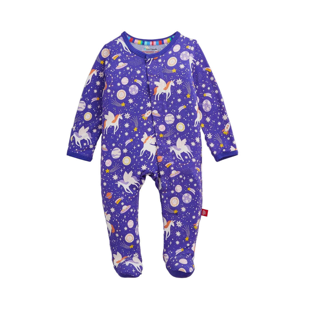 Magnetic Me Footie/Coverall Romper in Galaxy Glittercorn - ONLINE EXCLUSIVE