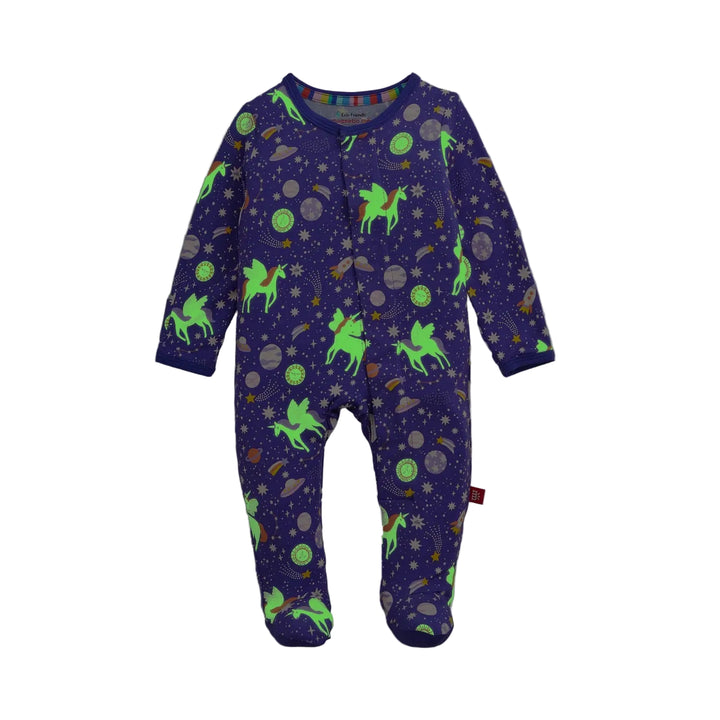 Magnetic Me Footie/Coverall Romper in Galaxy Glittercorn - ONLINE EXCLUSIVE