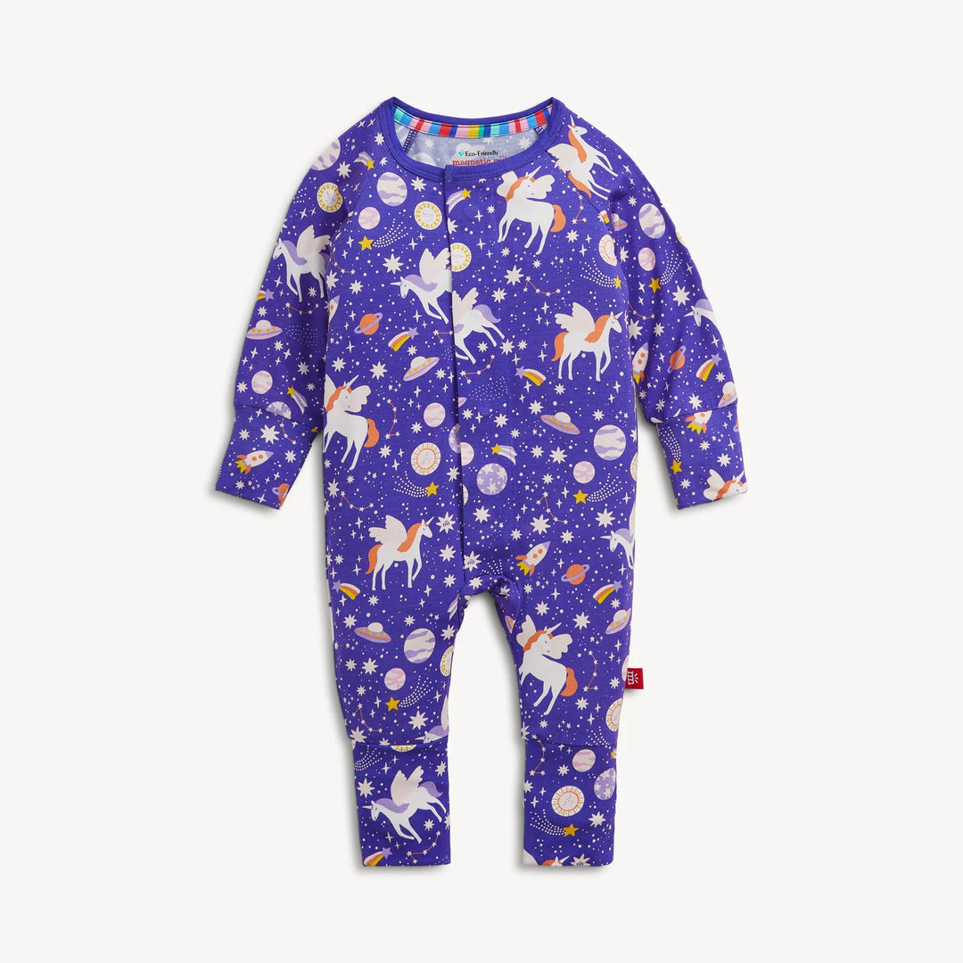 Magnetic Me Footie/Coverall Romper in Galaxy Glittercorn - ONLINE EXCLUSIVE