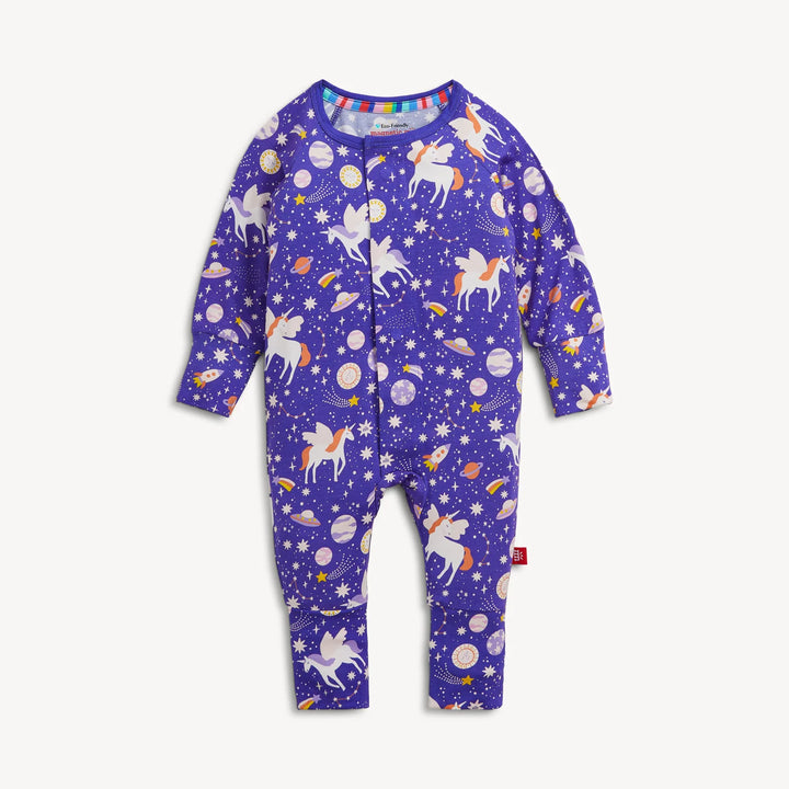 Magnetic Me Footie/Coverall Romper in Galaxy Glittercorn - ONLINE EXCLUSIVE