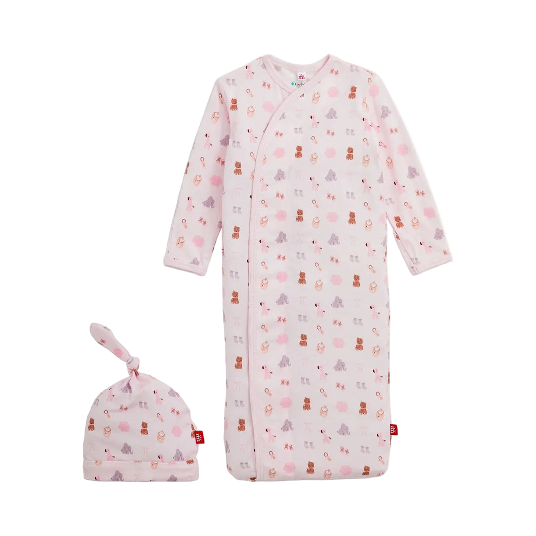 Magnetic Gown & Hat Set -  Nursery Nostalgia Pink