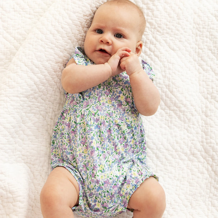 Magnetic Me Magnetic Ruffle Bubble Romper - Lavinia
