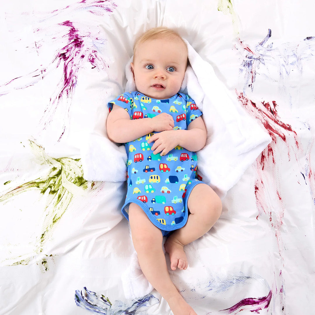 Magnetic Me 3-Pack Bodysuit - Blue Car Combo