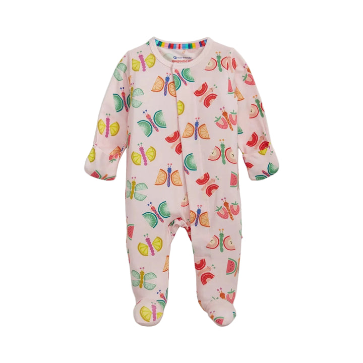 Magnetic One PIece Footie - The Fruit Flies
