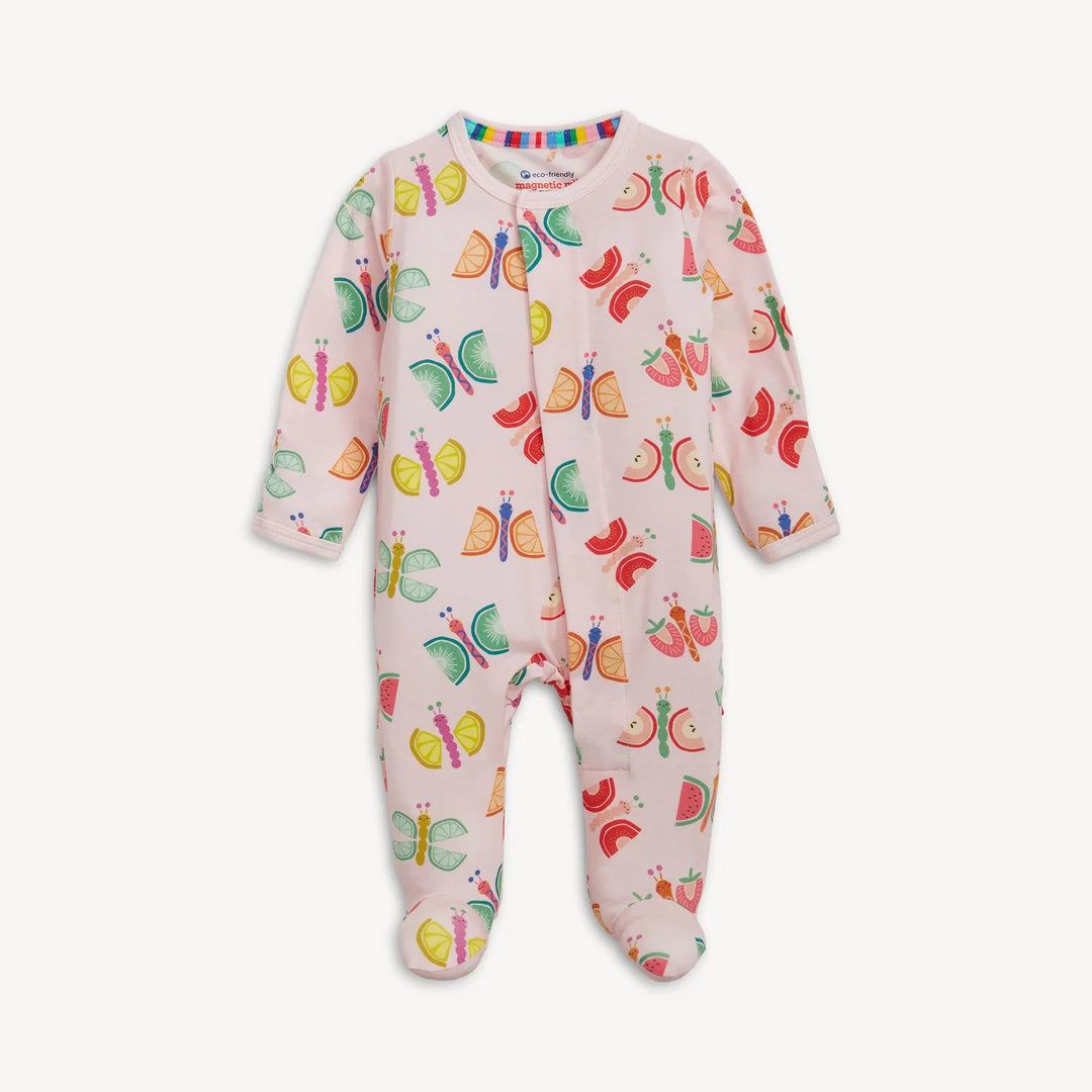 Magnetic One PIece Footie - The Fruit Flies