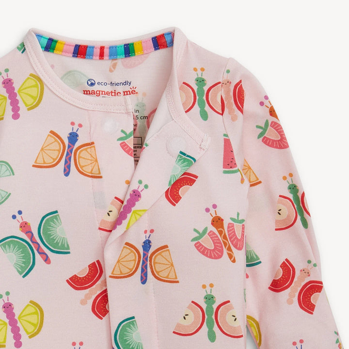 Magnetic One PIece Footie - The Fruit Flies