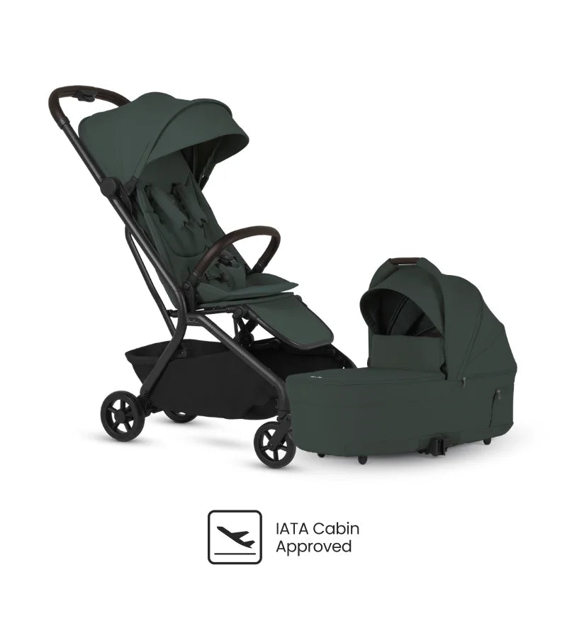 Silver Cross Nia Compact Folding Travel Stroller With Bassinet